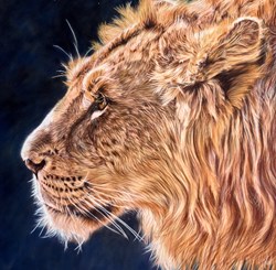 Growing-Up by Valerie Simms - Original Drawing on Mounted Paper sized 20x20 inches. Available from Whitewall Galleries